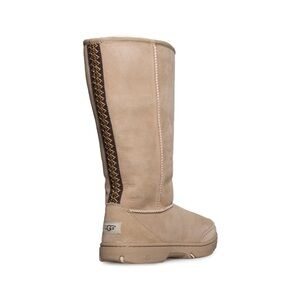 UGG ultimate tall braid sand boots